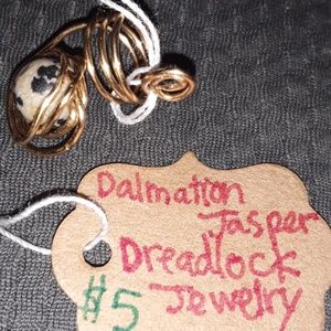 Dalmatian jasper dread jewelry